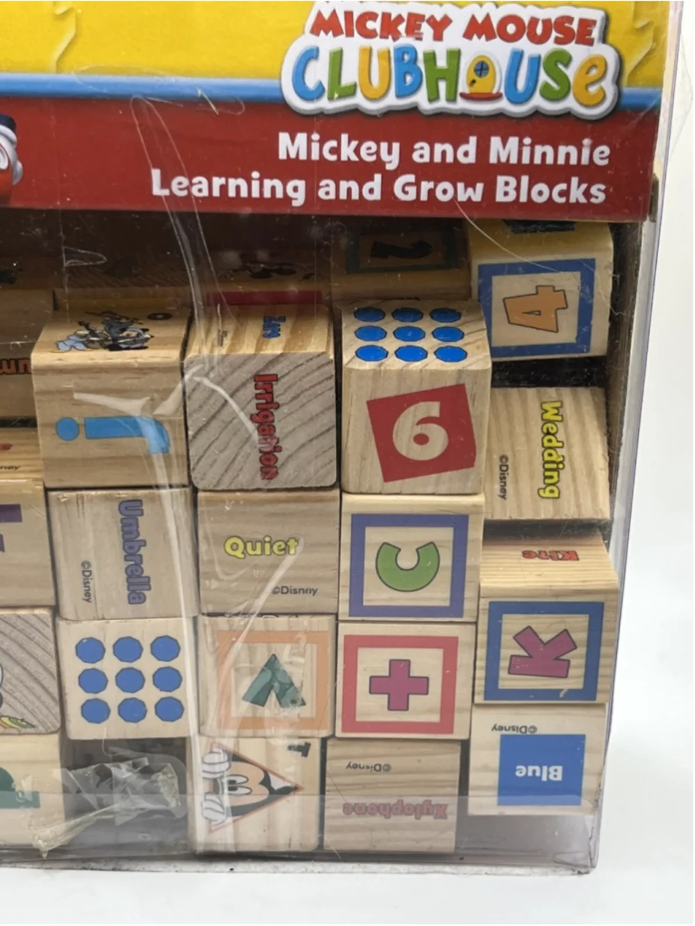 Disney Mickey Mouse Clubhouse Mickey & Minnie Learn & Grow Set of 40 Blocks Set